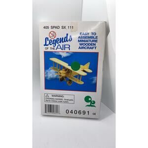 Factory Sealed Legends Of The Air Wooden Aircraft Model Kit #405 Spad Sx 111